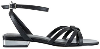 michael kors black and white sandals