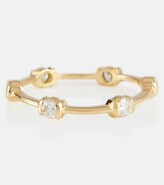 Thumbnail for your product : Melissa Kaye Zea 18kt gold ring with diamonds