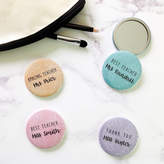 Thumbnail for your product : Jagsbery Best Teacher Personalised Pocket Mirror