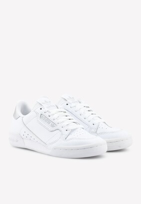 adidas Continental 80 Leather Sneakers - Cloud White/Cloud White/Silver  Metallic - ShopStyle