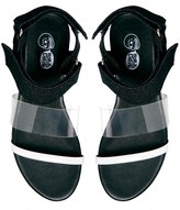 Thumbnail for your product : Cheap Monday Saviour Black Flat Transparent Sandals