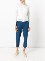 Thumbnail for your product : Miu Miu stoned pockets cropped jeans