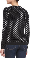 Thumbnail for your product : Sofia Cashmere Polka-Dot Cashmere Sweater