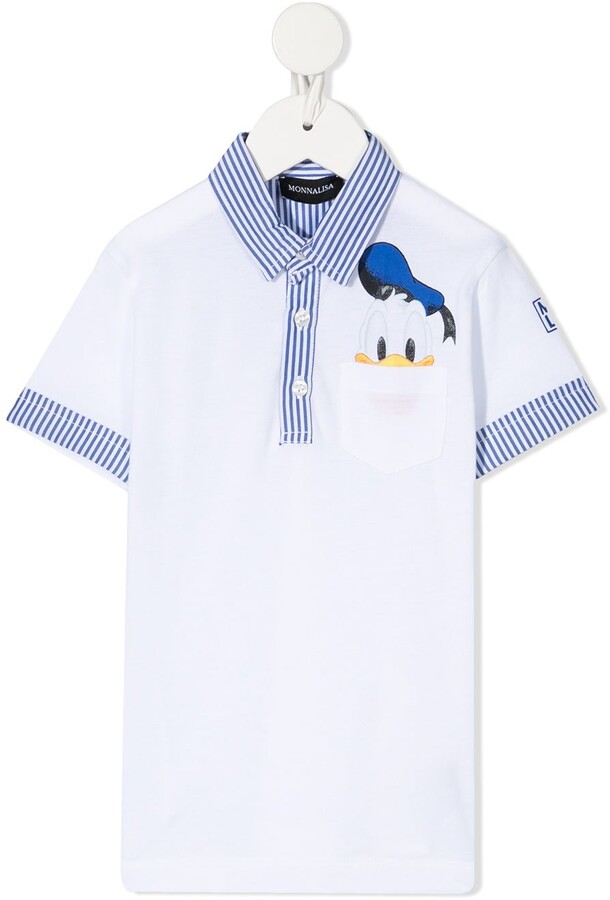 MonnaLisa Donald Duck polo shirt - ShopStyle
