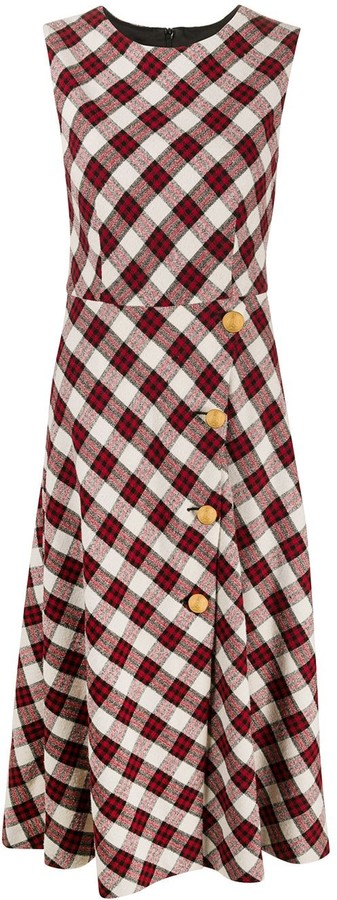 red check dress next