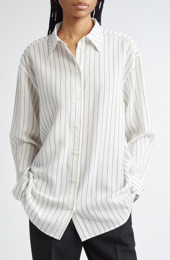 Totême Classic Stripe Button-Up Shirt
