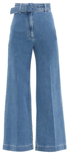 Emilia Wickstead Jada High-rise Wide-leg Jeans - Denim - ShopStyle