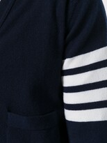 Thumbnail for your product : Thom Browne striped sleeve cardigan
