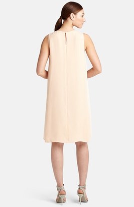 Lafayette 148 New York 'Vaugh' Side Pleat Silk Shift Dress