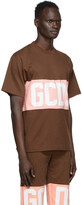 Thumbnail for your product : GCDS Brown & Pink Band Logo T-Shirt