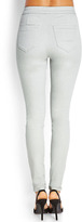 Thumbnail for your product : Forever 21 Zippered Midrise Skinny Jeans