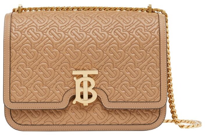 medium quilted monogram lambskin tb bag