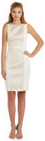 Thumbnail for your product : XOXO Beaded-Neck Foiled-Sheath Dress
