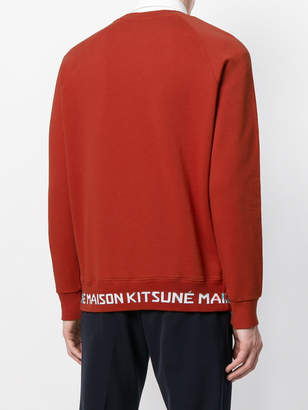 MAISON KITSUNÉ Fox head sweatshirt