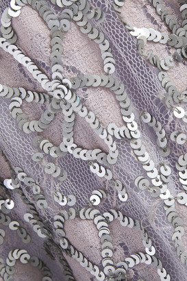 SUNDRESS Open-back Tasseled Embellished Tulle Cover-up