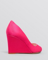 Thumbnail for your product : Kate Spade Peep Toe Wedge Evening Pumps - Radiant Hot Pink