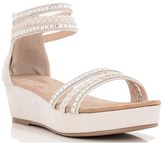 Thumbnail for your product : Quiz Diamante Suedette Low Heel Wedges