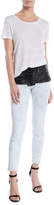 Thumbnail for your product : Unravel Hybrid Leather Lace-Up Skinny Jeans