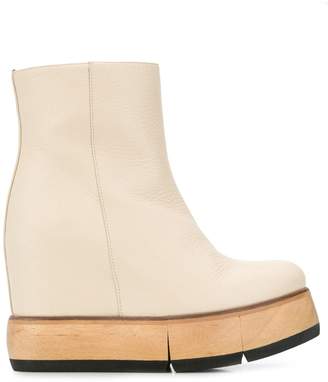 Paloma Barceló side zip chunky heel boots