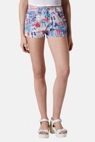Thumbnail for your product : Topshop Moto Floral Denim Shorts
