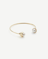 Thumbnail for your product : Ann Taylor Pearlized Flower Bangle