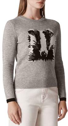 Whistles Badger Intarsia Sweater