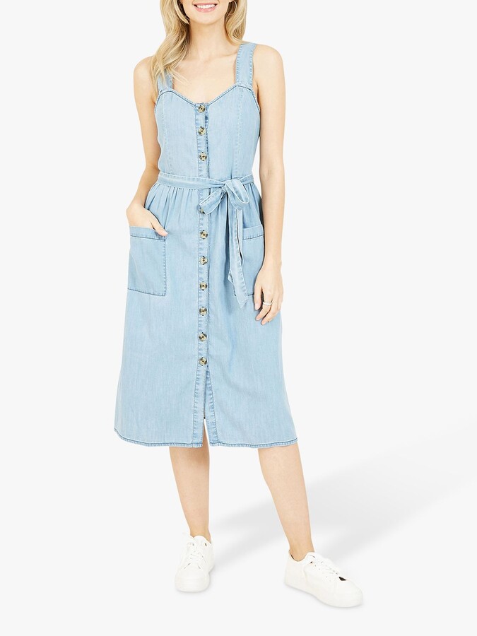 button through summer dress