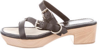 Jil Sander Leather Slide Sandals