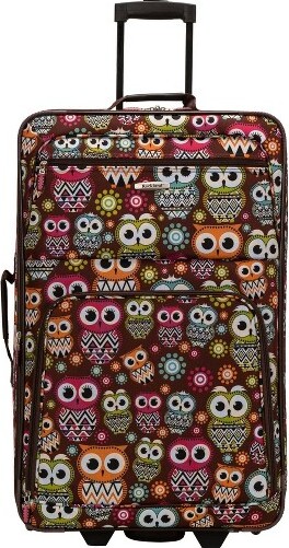 Cute Suitcase Rockland 4-Piece Leopard Print Luggage Set 14