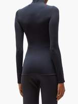 Thumbnail for your product : The Row Rudd High-neck Long-sleeved Top - Womens - Navy