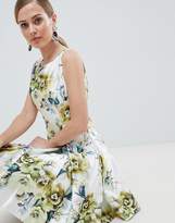 Thumbnail for your product : Forever Unique Floral Print High Neck Prom Dress