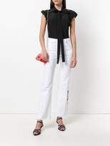 Thumbnail for your product : Sonia Rykiel anemone detail flared trousers
