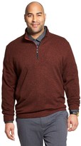 Thumbnail for your product : Van Heusen Big & Tall Flex Fleece Quarter-Zip Pullover