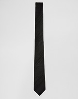 Thumbnail for your product : ASOS Slim Tie With Stripe Texture In Black
