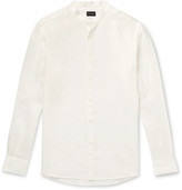 Thumbnail for your product : Ermenegildo Zegna Grandad-Collar Linen Shirt