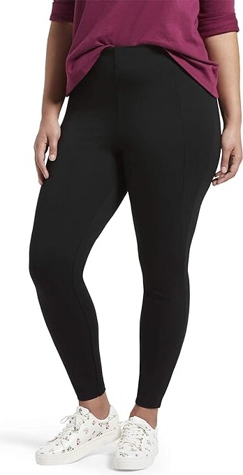 Hue Women's Ponte Skimmer Leggings, Assorted (Elastic Waistband/Black)  Women's Casual Pants - ShopStyle