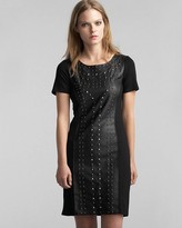 Thumbnail for your product : Velvet by Graham & Spencer Dress - Ponte and Faux Leather Studded