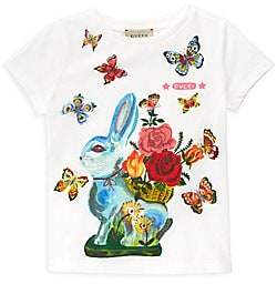 Gucci Little Girl's & Girl's Bunny & Butterflies Tee