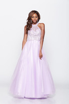 Thumbnail for your product : Milano Formals - Sleeveless High Neck Bedazzled Ball Gown E1949