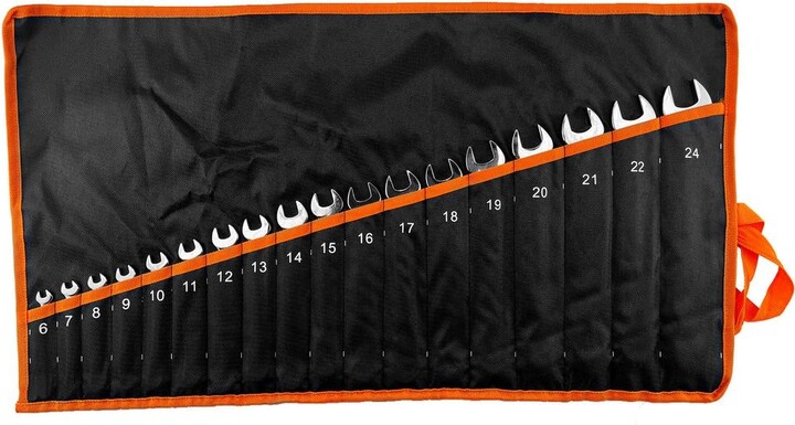 MYWISH 4-11 in. Chrome Vanadium Combination Wrench Set (18-Piece)