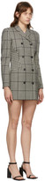 Thumbnail for your product : Marine Serre Black and White Wool Houndstooth Blazer