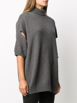 Thumbnail for your product : Givenchy Slit Detail Short-Sleeve Jumper