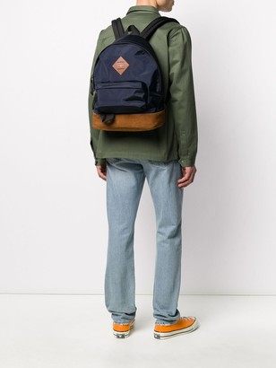 Suede-Panel Technical Backpack