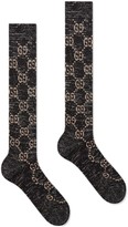 Thumbnail for your product : Gucci Lurex GG-print socks