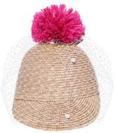 Thumbnail for your product : Simonetta STRAW HAT W/ POMPOM