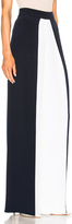 Thumbnail for your product : Cushnie Color Blocked High Waisted Wide Leg Silk Pant