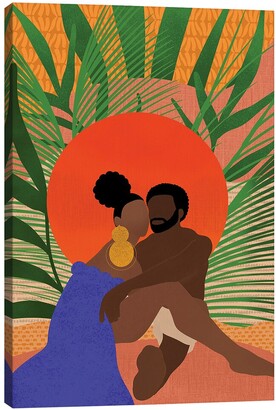 iCanvas Black Couple By Sagmoon Paper Co. Canvas Wall Art