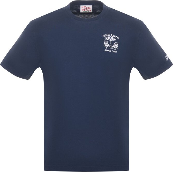 MC2 Saint Barth Logo Embroidered Crewneck T-Shirt ShopStyle