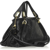 Thumbnail for your product : Chloé The Paraty medium python and leather shoulder bag