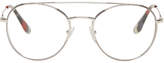 Thumbnail for your product : Prada Silver Double Bridge Glasses